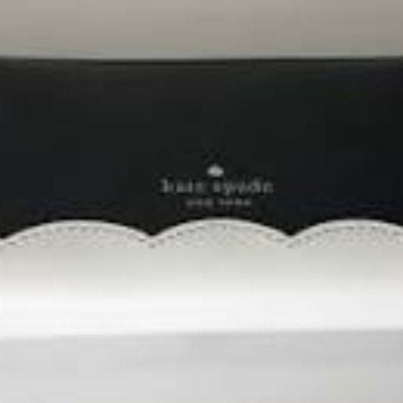 KATE SPADE LARGE CONTINENTAL WALLET FROSTY BLACK - Picture 4 of 7
